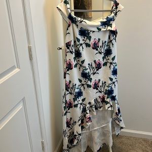 NWOT Floral Asymmetrical Dress